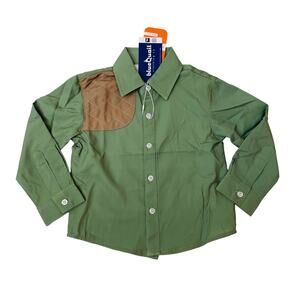 NWT Blue Quail Size 8 Sage & Khaki Shirt
